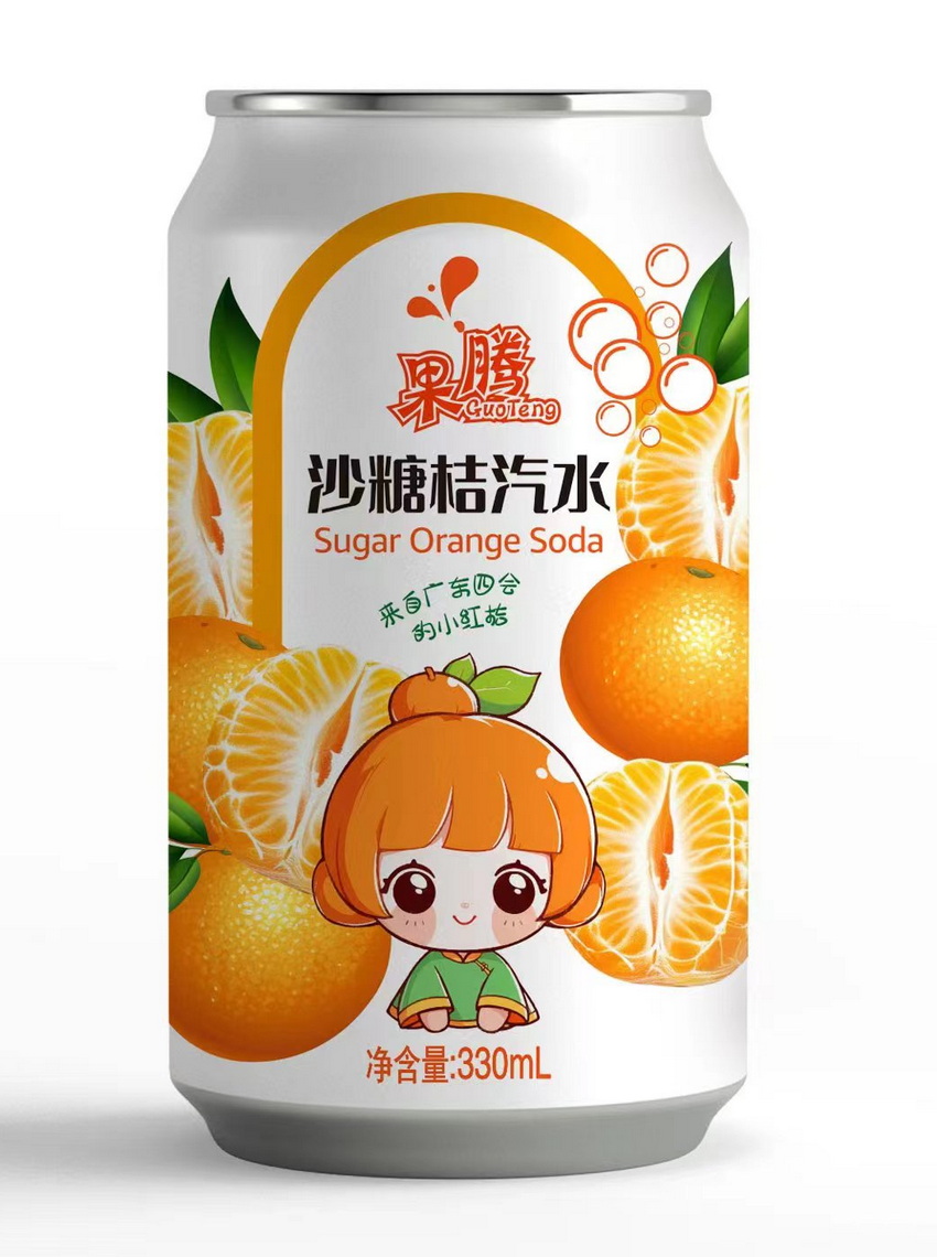 Sugar Orange Soda,orange juice,Beverage,drink,soda,China Coca Cola,